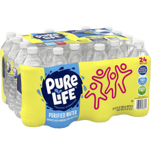 Pure Life Purified Bottled Water, 16.9 Oz., Case Of 24, 16.9 Fl Oz (Pack of 24)