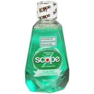Scope Travel Size Mouthwash Classic Original Mint 1.2 Oz