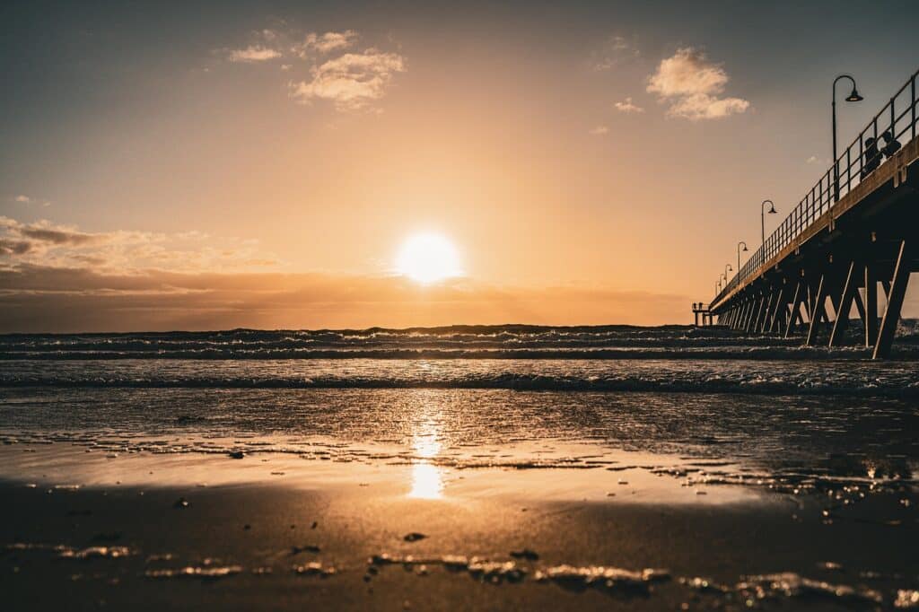 sunset, nature, sky, dusk, seascape, beach, ocean, sea