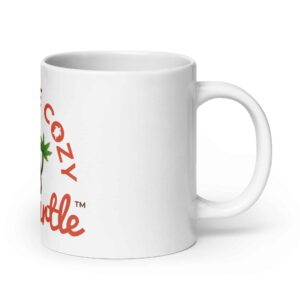White glossy mug