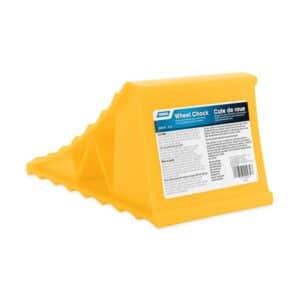 Camco RV Wheel Chock yellow hard plastic