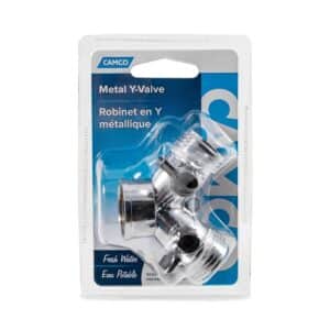 Camco Metal RV Water Y Valve low lead certified