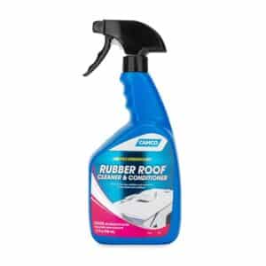 Camco Rubber Roof Cleaner; Use To Deep Clean and Condition RV Rubber Roof; 32 Ounce Spray Bottle; Single; With English Language Packaging